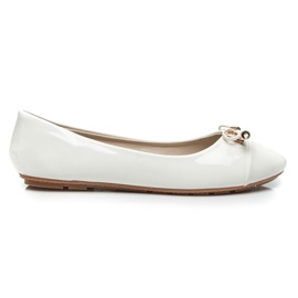 Fgm Paris Lakierowane Baleriny białe