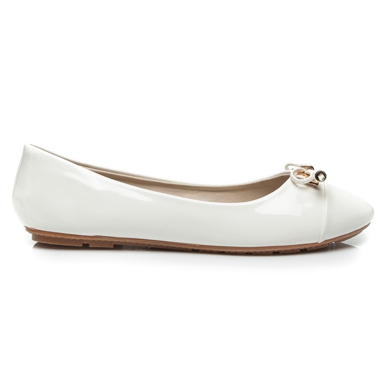 Fgm Paris Lakierowane Baleriny białe