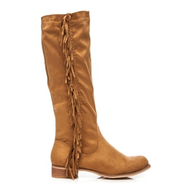 Top Or Zamszowe Kozaki brązowe