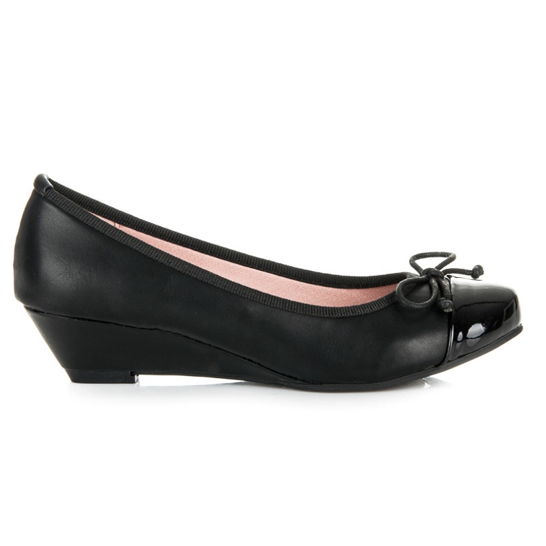 Kylie Czółenka Na Koturnie czarne