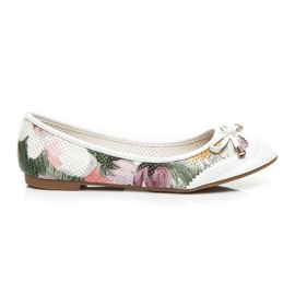 Sergio Todzi Baleriny Flower białe