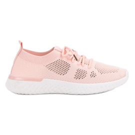 Przewiewne Buty Sportowe różowe