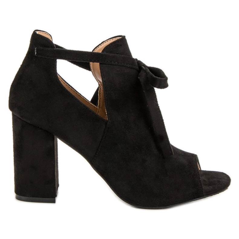 Vinceza Zabudowane Sandały Na Słupku czarne