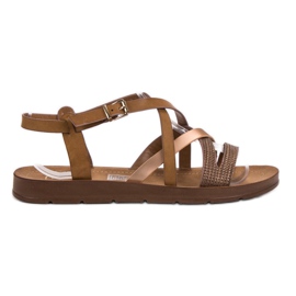 Filippo Casualowe Sandały brązowe