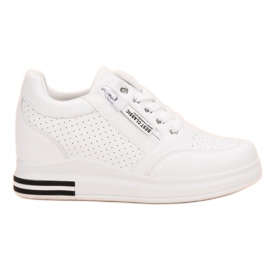 Modne Białe Sneakersy