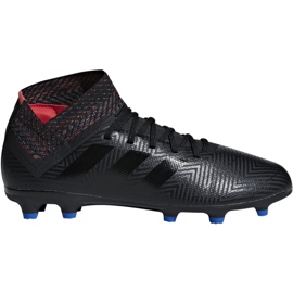 Buty piłkarskie adidas Nemeziz 18.3 Fg Jr D98016 czarne wielokolorowe