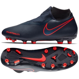 Buty piłkarskie Nike Phantom Vsn Academy Df Fg M AO3258-440 niebieskie granatowe