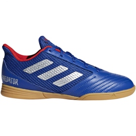 Buty halowe adidas Predator 19.4 In Sala Jr CM8551 niebieskie niebieskie