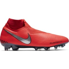 Buty piłkarskie Nike Phantom Vsn Elite Df Fg M AO3262-600 czerwone czerwone