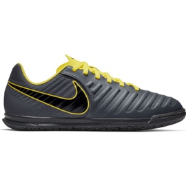 Buty halowe Nike Tiempo Legend 7 Club Ic Jr AH7260-070 szare szarości