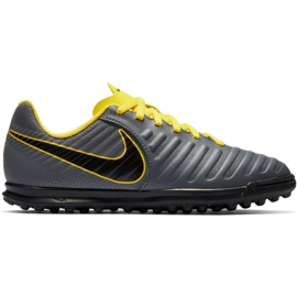Buty piłkarskie Nike Tiempo Legend 7 Club Tf Jr AH7261-070 czarne szare
