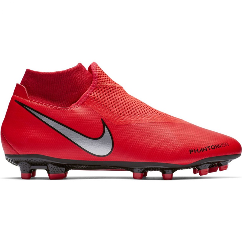 Buty piłkarskie Nike Phantom Vsn Academy Df FG/MG M AO3258-600 czerwone czerwone