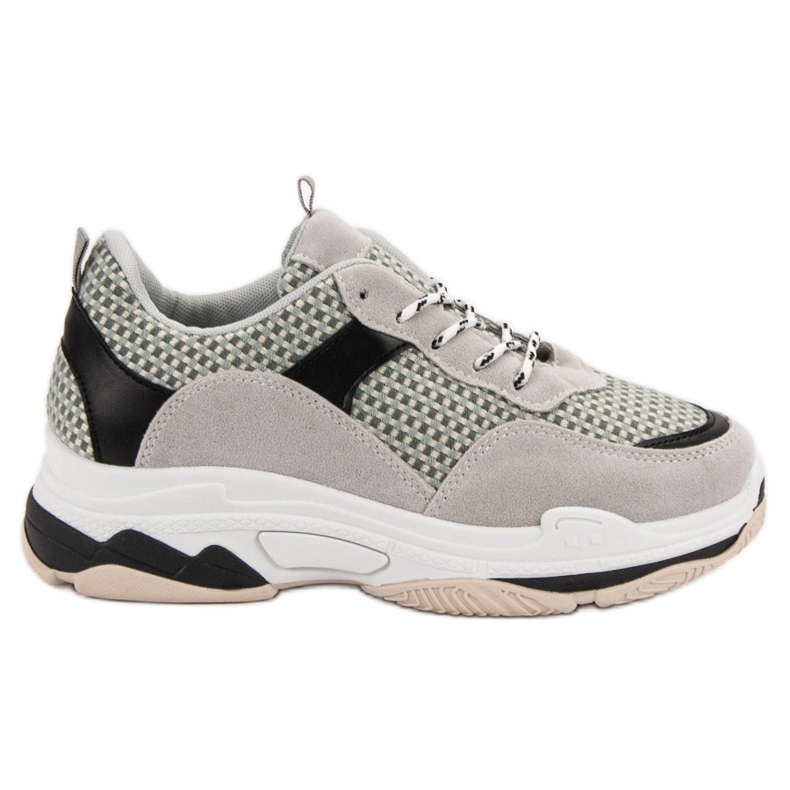 Kylie Sneakersy Na Platformie szare