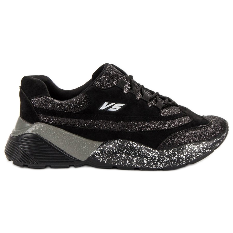 Buty Sportowe Z Brokatem VICES czarne