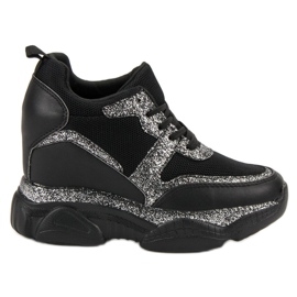 Sneakersy Z Brokatem VICES czarne