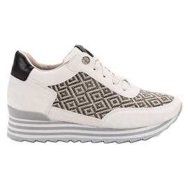 Aclys Sneakersy Ze Wzorem brązowe