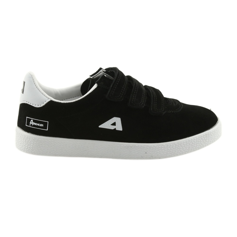 Buty Sportowe wkładka skórzana  American Club BS06 białe czarne