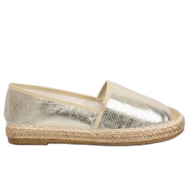 Espadryle metaliczne złote A645-ESP-1 Gold złoty