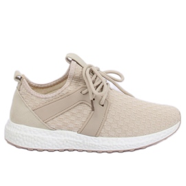 Buty sportowe beżowe HY2807 Beige beżowy