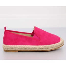 Espadryle damskie fuksjowe 1768-11 Fushia II-GAT różowe