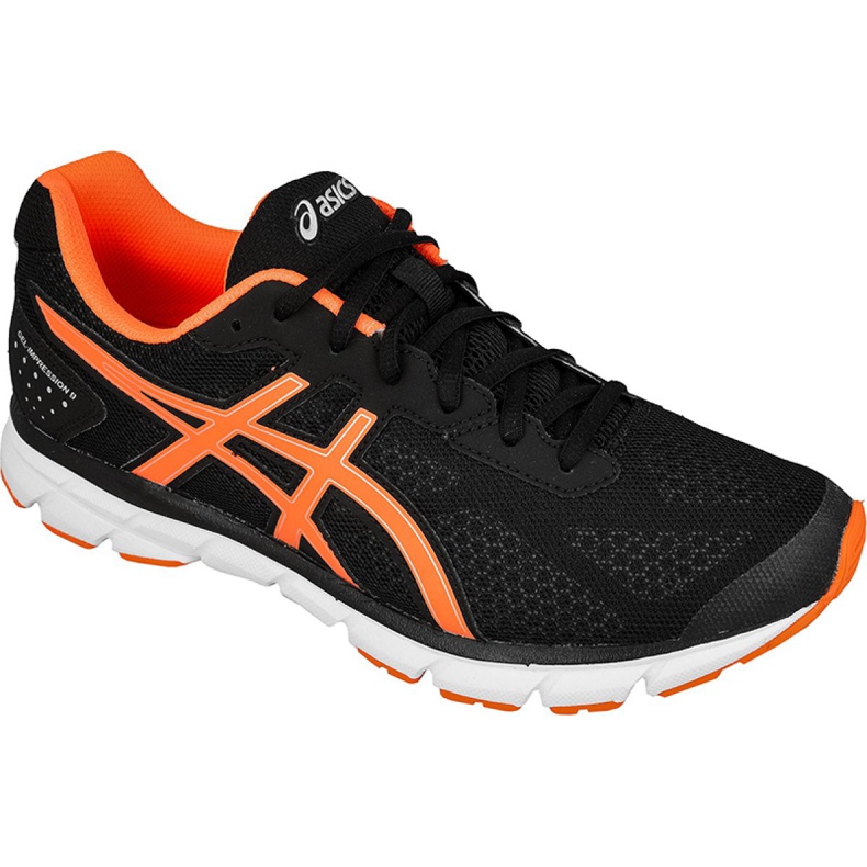 Buty biegowe Asics Gel-Impression 9 M T6F1N-9030 czarne pomarańczowe