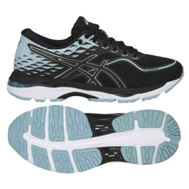 Asics Buty biegowe Ascis Gel Cumulus 19 M T7B8N-9014 czarne niebieskie