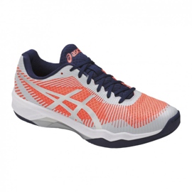 Buty siatkarskie Asics Volley Elite Ff W B751N-0696 białe pomarańczowe
