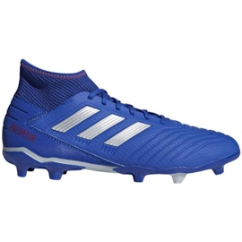 Buty piłkarskie adidas Predator 19.3 Fg M BB8112 niebieskie wielokolorowe
