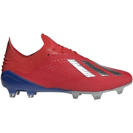 Buty piłkarskie adidas X 18.1 Fg M BB9347 czerwone czerwone