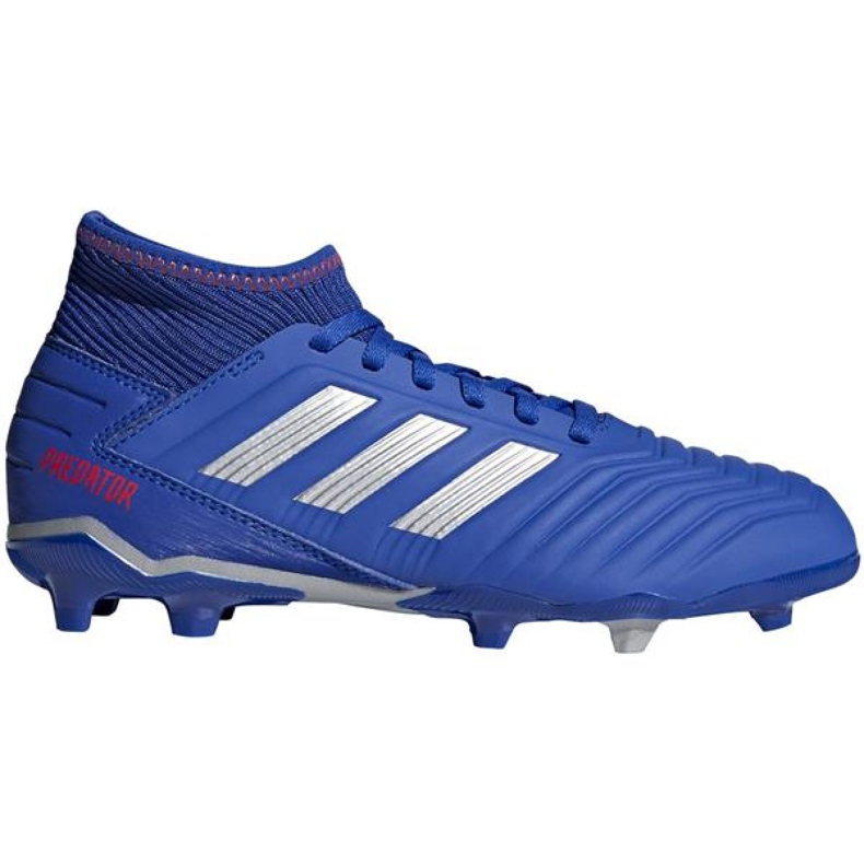 Buty piłkarskie adidas Predator 19.3 Fg Jr CM8533 niebieskie wielokolorowe