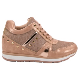 Cm Paris Różowe Sneakersy Z Dżetami