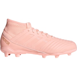 Buty piłkarskie adidas Predator 18.3 Fg Jr DB2317 różowe różowe