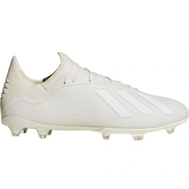 Buty piłkarskie adidas X 18.2 Fg M DB2181 białe białe