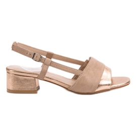 Pudrowe Sandały VINCEZA różowe