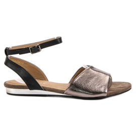 Vinceza Casualowe Sandały szare