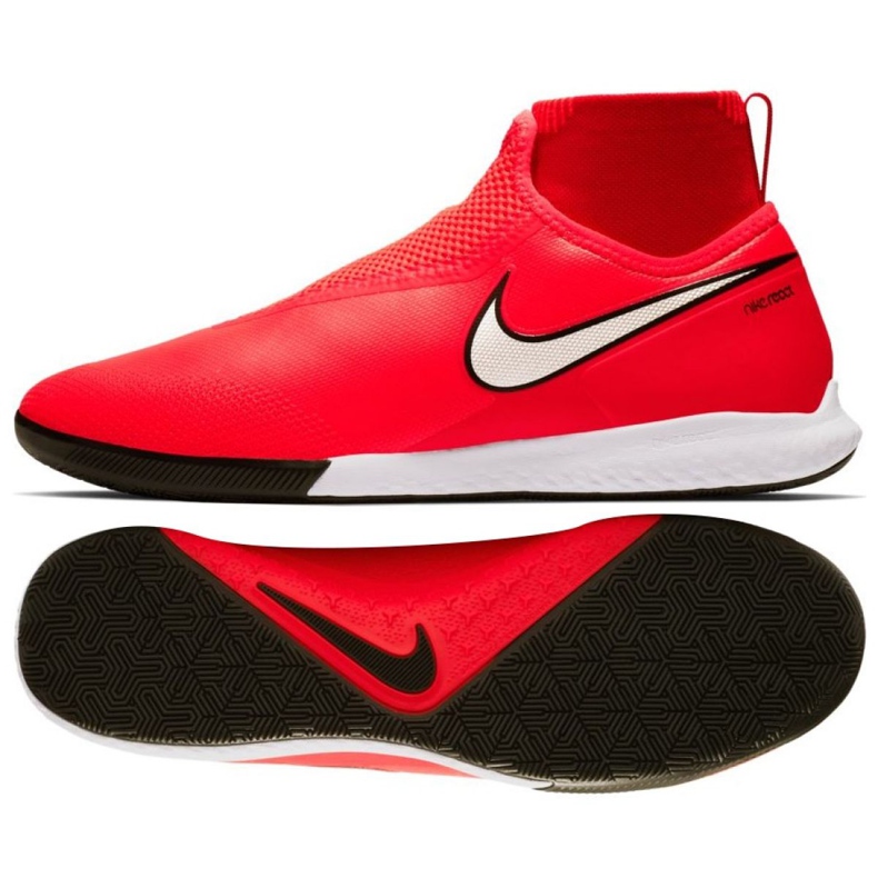 Buty halowe Nike React Phantom Vsn Pro Df Ic M AO3276-600 czerwone czerwone