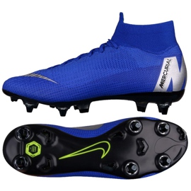 Buty piłkarskie Nike Mercurial Superfly 6 Elite SG-Pro M AH7366-400 niebieskie niebieskie