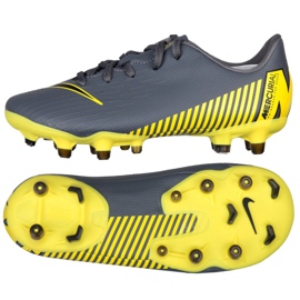 Buty piłkarskie Nike Mercurial Vapor 12 Academy Ps FG/MG Jr AH7349-070 czarne szare