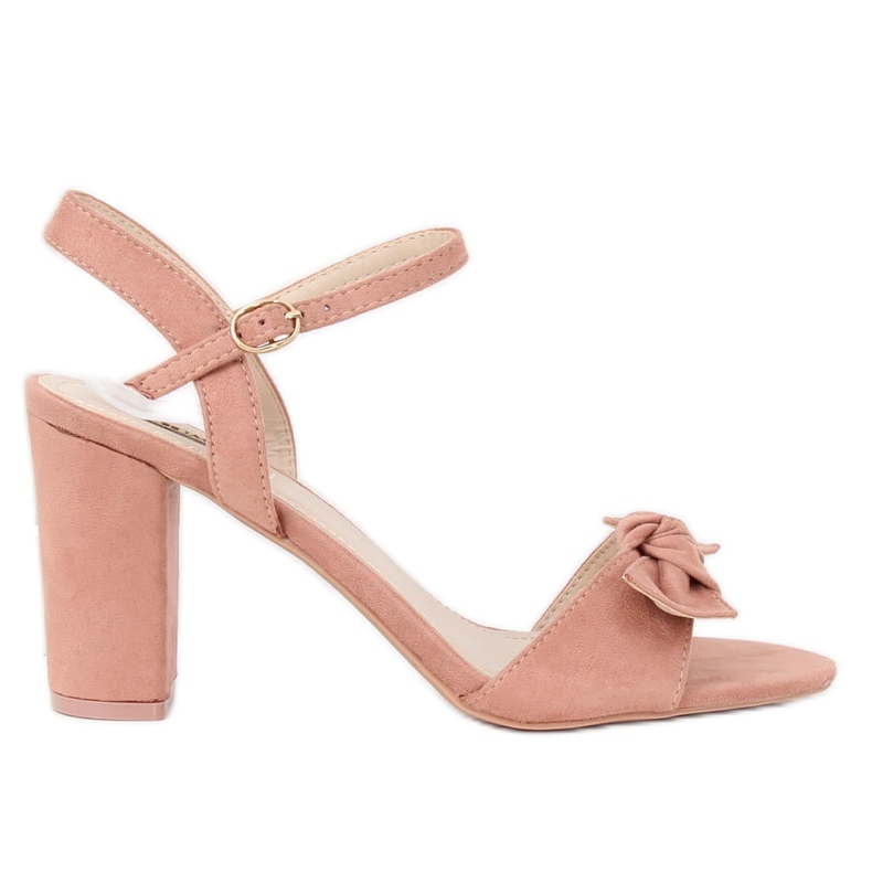 Sandałki na słupku różowe GH1508 Pink