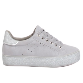 Trampki damskie szare R249 Grey