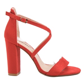 Seastar Eleganckie Czerwone Sandały