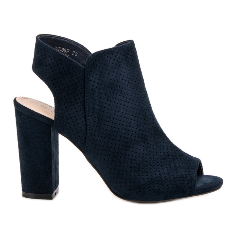 Seastar Granatowe Zabudowane Sandały niebieskie