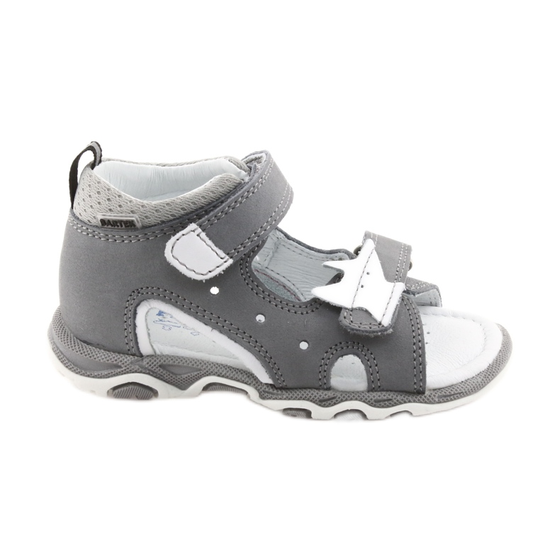 Sandałki chłopięce rzepy Bartek 51489 szare białe