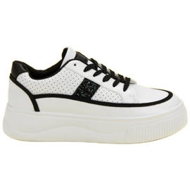 Białe Creepersy Z Brokatem