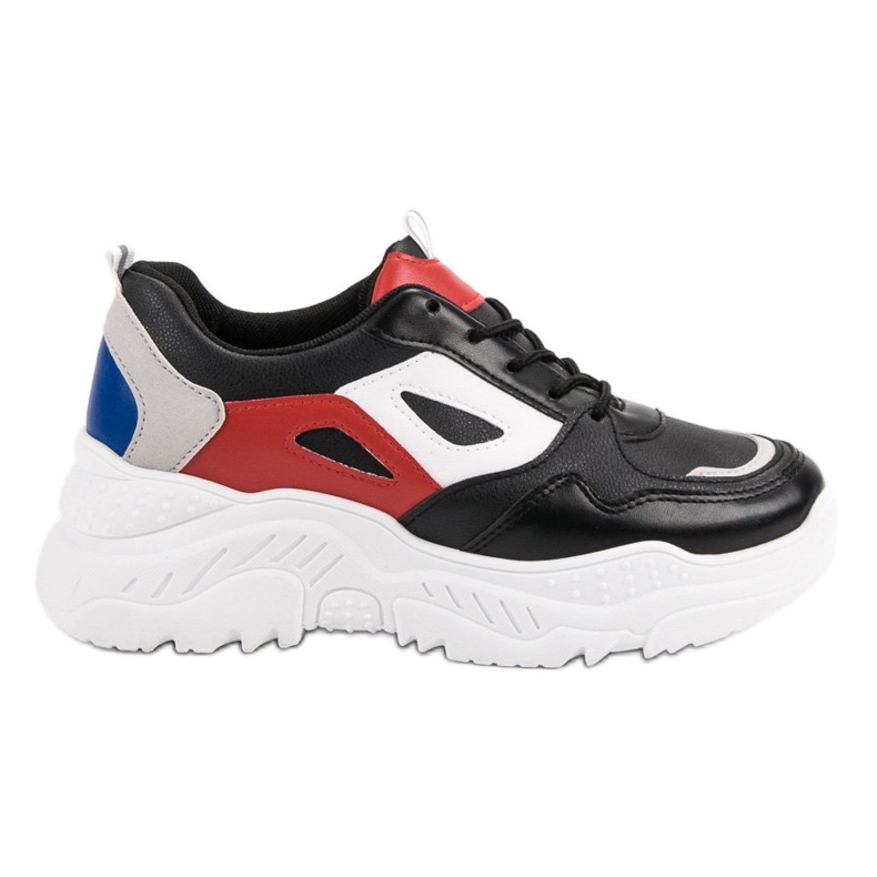 Sneakersy Na Platformie czarne