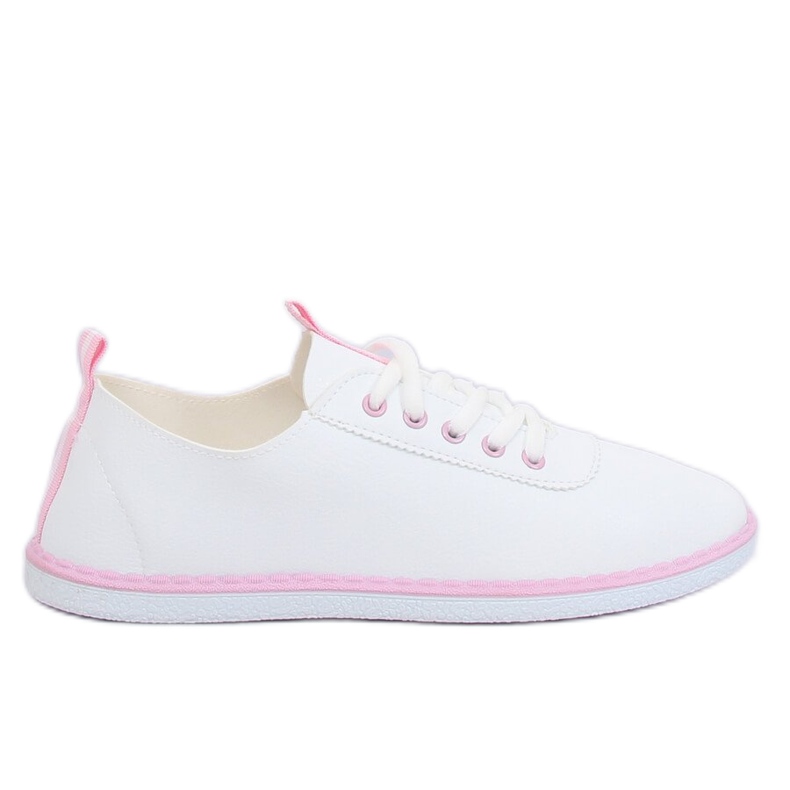 Tenisówki damskie biało-różowe XJ-2918 Pink białe