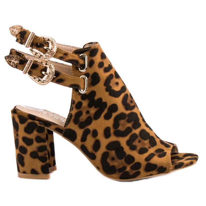 Erynn Eleganckie Zbudowane Sandały brązowe