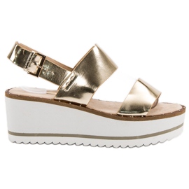 Corina Złote Sandały Na Platformie złoty