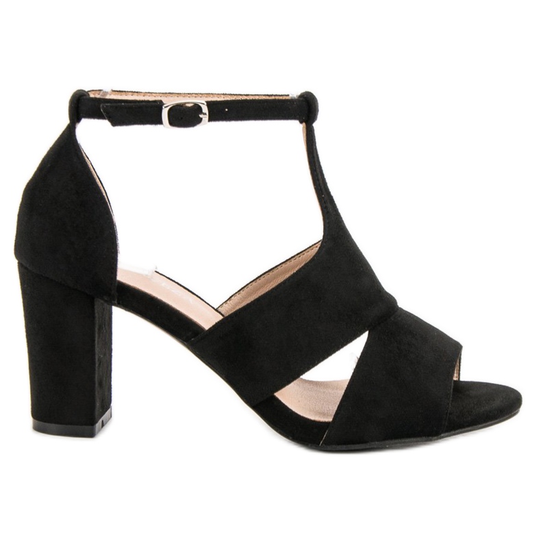 Vinceza Czarne Sandałki
