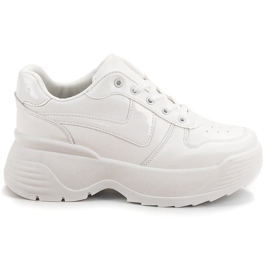 Kylie Sneakersy Na Platformie białe